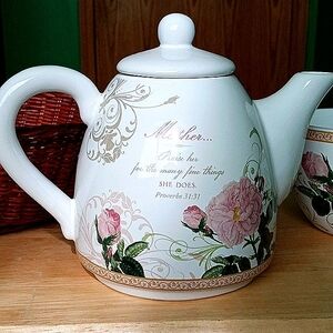 Proverbs 31:31 Teapot Set